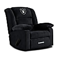 Imperial NFL Playoff Microfiber Recliner Accent Chair, Las Vegas Raiders, Black