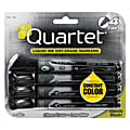 Quartet® EnduraGlide® Dry-Erase Markers, Fine, Black, Pack Of 4