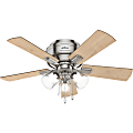 Hunter Fan Crestfield Ceiling Fan - 5 Blades - 42" Diameter - 3 Speed - Reversible Blades, Reversible Motor, Quiet - 15.1" Height 1 thumbnail image
