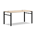 HON Mod 66"W Table Computer Desk, Desert Oak/Black 1 thumbnail image