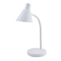 Realspace™ Gooseneck LED Desktop Lamp, Adjustable, 16-1/4"H, White