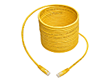 Tripp Lite 25ft Cat6 Gigabit Molded Patch Cable RJ45 MM 550MHz 24AWG Yellow 25'