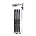 uni-ball® AIR™ Rollerball Pens, Medium Point, 0.7 mm, Black Barrel, Black Ink, Pack Of 3