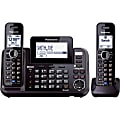 Panasonic Link2Cell KX-TG9542B DECT 6.0 1.90 GHz Cordless Phone - Black - 2 x Phone Line - 2 x Handset - Speakerphone - Answering Machine - Backlight 1 thumbnail image