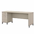 Bush Business Furniture Somerset 72"W Office Computer Desk With Drawers, Sand Oak, Standard Delivery 1 thumbnail image