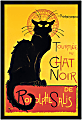 Amanti Art Tournee Du Chat Noir (Yellow) Framed Art Print By Theophile Alexandre Steinlen, 37"H x 25"W, Black 1 thumbnail image