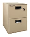 Sentry®Safe Vertical Fire- And Water-Resistant File Cabinet, 2 Drawers, 27 3/4"H x 18 1/4"W x 21"D, Putty