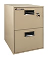 Sentry®Safe Vertical Fire- And Water-Resistant File Cabinet, 2 Drawers, 27 3/4"H x 18 1/4"W x 21"D, Putty 1 thumbnail image