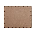 Linon Burke Burlap Nailhead Home Office Corkboard, 22" x 28", Brown/Antique Bronze