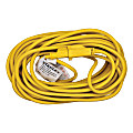 Stanley POWERCORD 33507 16 Gauge 3-Prong Outdoor Power Extension Cord, 50', Yellow