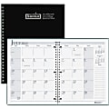 House of Doolittle 14-Month Academic Monthly Planner, 8-1/2" x 11", 100% Recycled, Black, July 2022 To August 2023, HOD26302