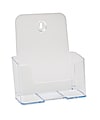 Office Depot® Brand Single Compartment Booklet Size Literature Holder, 7-3/4"H x 6-1/2"W x 3-3/4"D, Clear