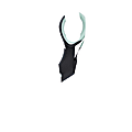 DiVoga® Gold Struck Scissors, 8", Pointed, Black/Mint 1 thumbnail image