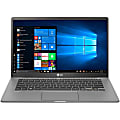 LG gram 14Z90N-N.APS7U1 14" Notebook - Full HD - 1920 x 1080 - Intel Core i7 (10th Gen) i7-1065G7 1.30 GHz - 16 GB RAM - 512 GB SSD - Dark Silver - Windows 10 Pro- 18.50 Hour Battery Run Time - IEEE 802.11ax Wireless LAN Standard 1 thumbnail image