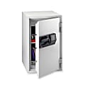 Sentry Safe 3 Cubic Foot Fire Safe - 3 ft³ - Electronic, Tubular Key Lock - 3 Dead Bolt(s) - 5 Live-locking Bolt(s) - Fire Resistant - Internal Size 26.61" x 15" x 12.99" - Overall Size 34.5" x 20.5" x 22" - Light Gray