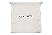 Hospitality 1 Source Hair Dryer Bags, 6" x 11", White/Navy, Case Of 100 Bags 1 thumbnail image