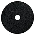 Genuine Joe Extreme Hi Pro Stripping Pad - 20" Diameter - 5/Carton x 20" Diameter x 1" Thickness - Resin, Fiber - Black 1 thumbnail image