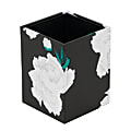 Realspace® Floral Pencil Cup, Black 1 thumbnail image