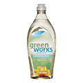 Green Works® Natural Dishwashing Liquid, Free & Clear, 22 Oz