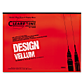 ClearPrint Design Vellum Paper, 18" x 24", 16 Lb, White/Translucent, Pad Of 50 Sheets