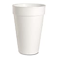 Genuine Joe Hot/Cold Foam Cups, 16 Oz, White, Carton Of 500 Cups