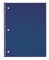 Just Basics® Poly Spiral Notebook, 8" x 10-1/2", 1 Subject, Wide Ruled, 70 Sheets, Blue 1 thumbnail image