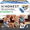 The Honest Company Clean Conscious Diapers, Size 4, Tie-Dye/Cactus, 60 Diapers Per Box 1 thumbnail image