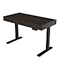 FlexiSpot 48"W Electric Height-Adjustable Desk, Brown 1 thumbnail image