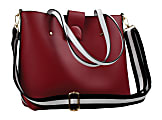 GNBI Shoulder Tote Bag, 14"H x 11"W x 4"D, Red/White/Black