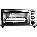 Black & Decker 4-Slice Toaster Oven - Toast, Broil, Bake, Keep Warm, Cooking, Reheat - Black