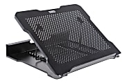 Allsop® Adjustable Metal Laptop Stand, 2-1/2"H x 13-7/16"W x 11-1/2"D, Black 1 thumbnail image