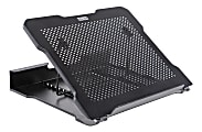 Allsop® Adjustable Metal Laptop Stand, 2-1/2"H x 13-7/16"W x 11-1/2"D, Black