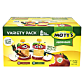 Mott's Applesauce Variety Pack, 4 Oz, Pack Of 24 Pouches 1 thumbnail image