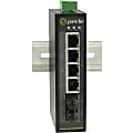 Perle IDS-105F Industrial Ethernet Switch - 5 Ports - 10/100Base-TX, 100Base-EX - 2 Layer Supported - Rail-mountable, Wall Mountable, Panel-mountable - 5 Year Limited Warranty