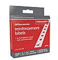Office Depot® Brand Permanent Self-Adhesive Reinforcement Labels, 1/4" Diameter, White, Pack Of 1,000