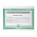 LLC Membership Certificates, Non-Personalized, 3-Hole Punched, 8 1/2 x 11”, Green, Box Of 20 1 thumbnail image