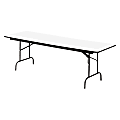 Iceberg Premium Folding Table, Rectangular, 60"W x 30"D, Gray/Charcoal 1 thumbnail image