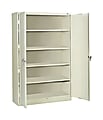 Assembled Jumbo Steel Storage Cabinet, 48w x 24d x 78h, Putty 1 thumbnail image