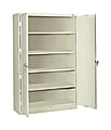 Assembled Jumbo Steel Storage Cabinet, 48w x 24d x 78h, Putty