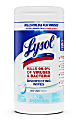 Lysol® Disinfecting Wipes, Crisp Linen Scent, 8" x 8", Canister Of 80 1 thumbnail image