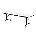 Iceberg Premium Wood Laminate Folding Table, Rectangular, 72"W x 30"D, Gray/Charcoal