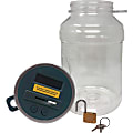 Digital Energy World Locking Digital Coin Bank Savings Jar - 1000 Coin Capacity - Clear 1 thumbnail image
