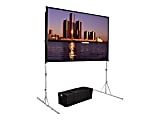 Da-Lite Fast-Fold Deluxe 111.1" Projection Screen - Yes - 16:9 - 3D Virtual Black - 56" x 96"
