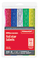 Office Depot® Brand Foil Stars, 1/2" Diameter, Assorted Colors, Pack Of 440