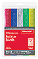 Office Depot® Brand Foil Stars, 1/2" Diameter, Assorted Colors, Pack Of 440 1 thumbnail image