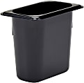 Cambro H-Pan High-Heat GN 1/9 Food Pans, 6"H x 4-1/4"W x 6-15/16"D, Black, Pack Of 6 Pans 1 thumbnail image