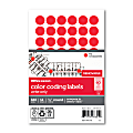 Office Depot® Brand Removable Round Color-Coding Labels, OD98801, 1/2" Diameter, Red Glow, Pack Of 840 1 thumbnail image