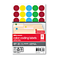 Office Depot® Brand See-Thru™ Removable Color Dots, OD98808, 3/4" Diameter, Assorted Colors, Pack Of 1,015 1 thumbnail image