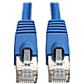 Eaton Tripp Lite Series Cat6a 10G Snagless Shielded STP Ethernet Cable (RJ45 M/M), PoE, Blue, 3 ft. (0.91 m) - N262003BL 1 thumbnail image