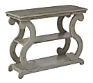 Office Star Ashland Console Table, 28-1/4"H x 36-1/4"W x 14-1/4"D, Antique Gray